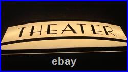 Art Deco Vintage Style Lighted Home Theater Entrance Sign Man Cave Cinema Neon
