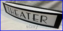 Art Deco Vintage Style Lighted Home Theater Entrance Sign Man Cave Cinema Neon