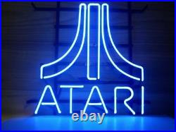 Atari Game Room Vintage Video 17x14 Neon Light Sign Lamp Wall Decor