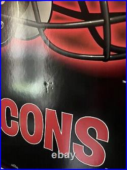 Atlanta Falcons VTG Neonetics 1993 RED NEON Sign Helmet Wall Display 35x23 HTF