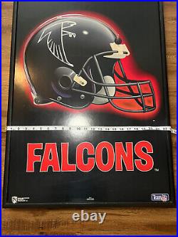 Atlanta Falcons VTG Neonetics 1993 RED NEON Sign Helmet Wall Display 35x23 HTF