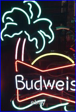 Awesome Vintage/collectible Bud Neon Beer Sign Palm Tree