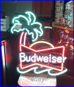 Awesome Vintage/collectible Bud Neon Beer Sign Palm Tree
