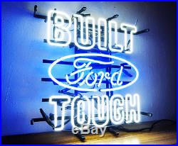 BUILT TOUCH FORD Neon Sign Sport Racing Club Pub Light Auto Shop VIntage Beer