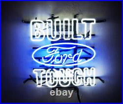 BUILT TOUGH Ford Artwork Decor Pub Boutique Vintage Custom Neon Sign