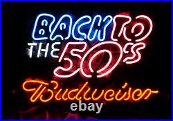 Back To The 50's Vintage Wall Light Neon Sign Room Decor Club 24