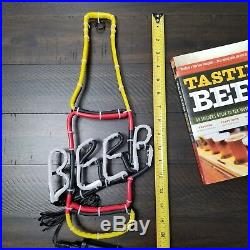 Bar Light Beer Bottle Neon Sign LED Party MAN CAVE VTG Styl Lounge Gift RARE