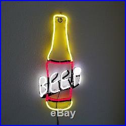 Bar Light Beer Bottle Neon Sign LED Party MAN CAVE VTG Styl Lounge Gift RARE