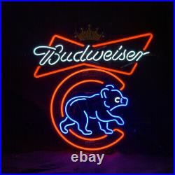 Bear Crown Vintage Style Neon Sign Bar Custom Man Cave Club Party Lamp 19x15