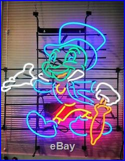 Big Jiminy Cricket Vintage Neon Sign Light Pinocchio By Walt Disney