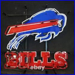Bills Red Neon Sign Vintage Style Man Cave Bar Party Visual Wall Light 19x15