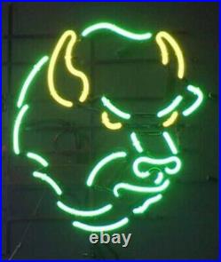 Bison Neon Sign Vintage Awesome Gift Neon Craft Display Real Glass