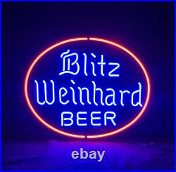 Blitz Weinhard Handmade Neon Sign Vintage Bar Sign Display Glass Artwork 24
