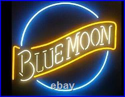 Blue Moon Vintage Custom Real Neon Sign Light Decor Room Club Club 19x19