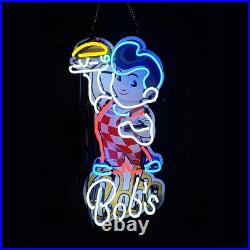 Boy Vintage Style Neon Sign Custom Man Cave Gift Visual Wall Artwork 17x24
