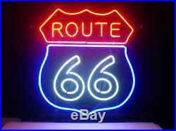 Brand New ROUTE 66 Vintage Sign Beer Bar Neon Light Sign 16x15 High Quality