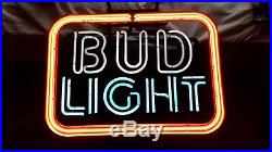 Bud Light vintage neon beer bar sign mancave LOCAL PICK UP ONLY
