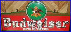 Budweiser Neon Sign Vintage Bar Light King of Beers FREE SHIPPING