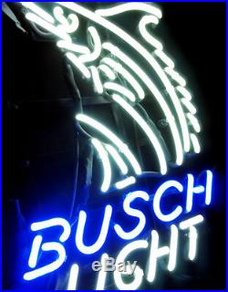 Busch Light Sword Fish Neon Sign Beer Club Vintage Man Cave Decor WIndow Room