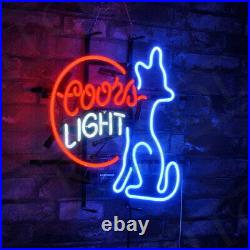 COORS Light Doggy Custom Vintage Decor Boutique Artwork Neon Sign Beer