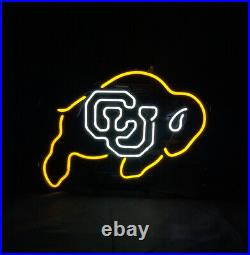 CU Buffs Neon Sign Vintage Eye-catching Cave Bar Decor Sport Lamp