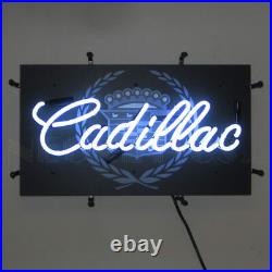 Cadillac Junior Car Garage Man Cave Light Neon Sign 22 by 12 5SMLCD