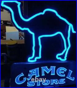 Camel Neon Vintage Sign Logo Classic Store Sign Purple Beautiful Night Lights