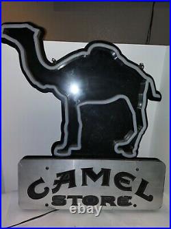 Camel Neon Vintage Sign Logo Classic Store Sign Purple Beautiful Night Lights