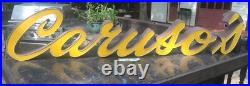 Caruso's Italian Restaurant Sign Vintage Historic Atlanta Diner Antique Neon ATL Caruso's Italian Restaurant Sign Vintage Historic Atlanta Diner Antique Neon ATL