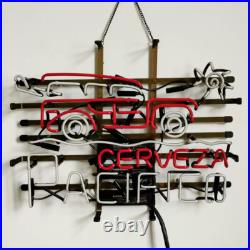 Cerveza Pacifico Vintage Neon Sign Light Real Glass Wall Decor Hanging 24x20