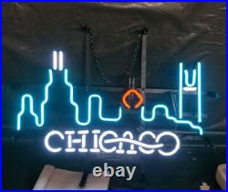 Chicago City Artwork Vintage Neon Sign Bar Shop Cave Decor Lamp