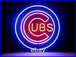 Chicago Cubs World Neon Light Sign Sport Team Vintage Wall Decor Bar Lamp 17
