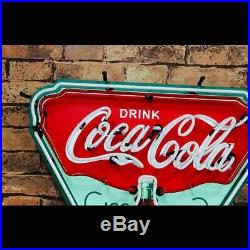 Classic Coke Coca Cola Board Vintage Neon Sign Beer Bar Sign Wall Window Decor