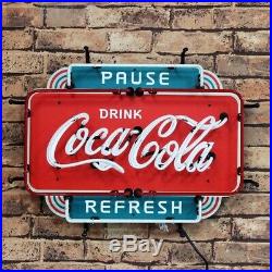 Classic Ice Coke Coca Cola Board Vintage Neon Sign Beer Bar Wall Window Decor