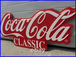 Coca Cola Classic Sign Garage Restaurant Soda Vintage Style Wall Decor 36