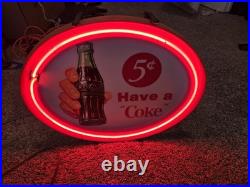 Coca-Cola Have A Coke Vintage Gas Tube Neon Sign