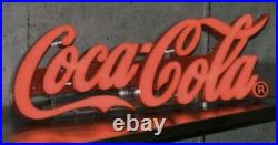 Coca-Cola LED Neon Sign American Vintage Lighted Lettering Sign Unused 3978MT