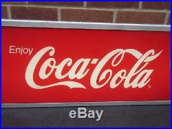 Coca-cola Coke Hanging Light-up Electric Neon Shop Advertising Sign 31 Vtg
