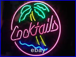 Cocktail Coconut Tree Decor Neon Sign Gift Boutique Vintage Store