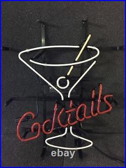 Cocktail Cup Beer Neon Sign Vintage Style Custom Decor Store Wall Gift 13x16