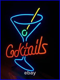 Cocktail Cup Neon Light Sign Decor Beer Custom Wall Gift Vintage Store 16