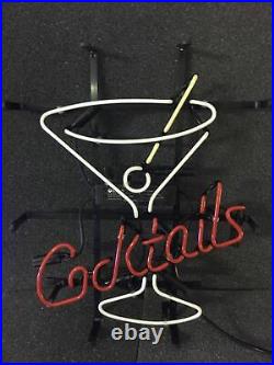 Cocktail Cup Neon Sign Vintage Custom Decor Wall Gift Store Boutique