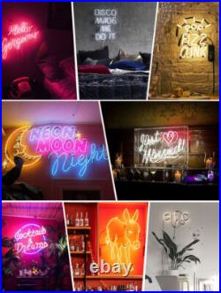 Cocktails & Dreams Real Neon Sign Light Vintage Style for Bar Home Wall 19x15 Cocktails & Dreams Real Neon Sign Light Vintage Style for Bar Home Wall 19x15