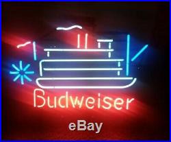 Collectible 2007 RARE / VINTAGE Budweiser Steamboat NEON LIGHT SIGN MADE IN USA