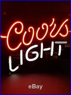 Coors Light Beer Neon Bar Sign 2003 Vintage