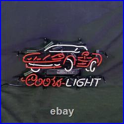 Coors Light Car Auto Vintage Glass Neon Light Sign Decor Bar Garage Room 17