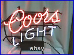Coors Light beer sign vintage neon lighted bar signs 1 brewing Coor's no ship