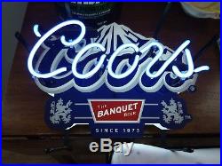 Coors beer neon light sign Vintage