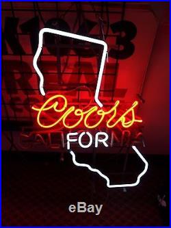 Coors for California Blinking Vintage Neon Sign