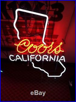 Coors for California Blinking Vintage Neon Sign
